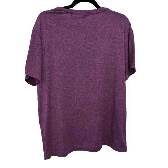 Purple “everything is fine tee”  cotton polyester size L - Picture 2 of 6